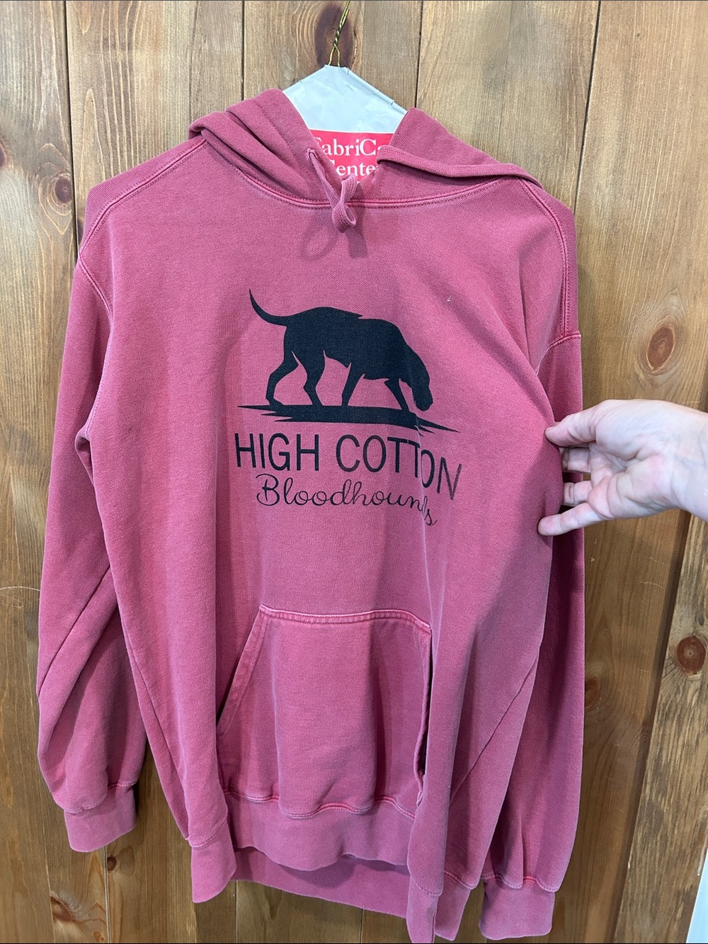 High Cotton Bloodhounds maroon Hoodie. Comfort color